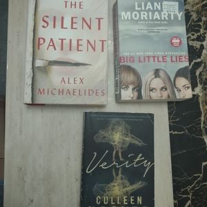 Thriller book bundle: Big little lies, Verity and the silent patient